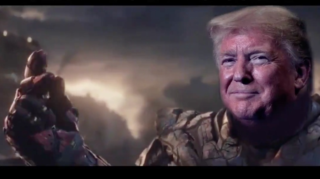 Trump desaparece a los demócratas de un chasquido como si fuera Thanos