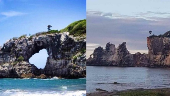 El derrumbe de la ‘Ventana al Caribe’ ha provocado varias reacciones en redes sociales por tratarse de una emblemática formación rocosa El derrumbe de la ‘Ventana al Caribe’ ha provocado varias reacciones en redes sociales por tratarse de una emblemática formación rocosa