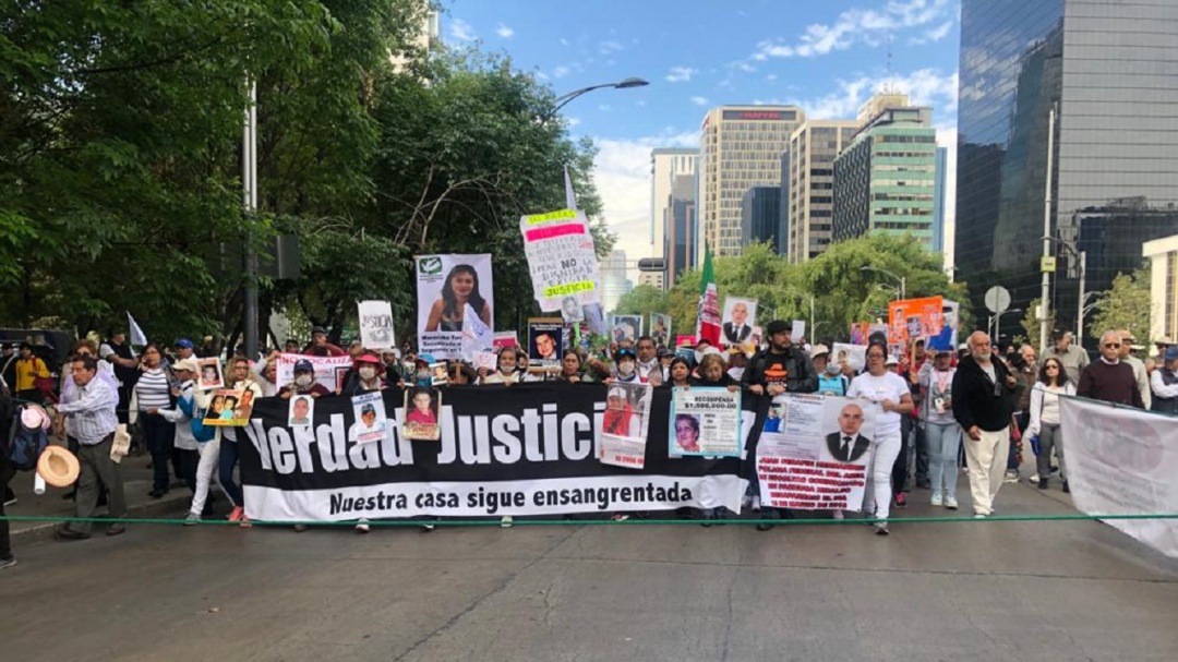 Marcha Caravana por la Verdad, la Justicia y la Paz, sobre Reforma