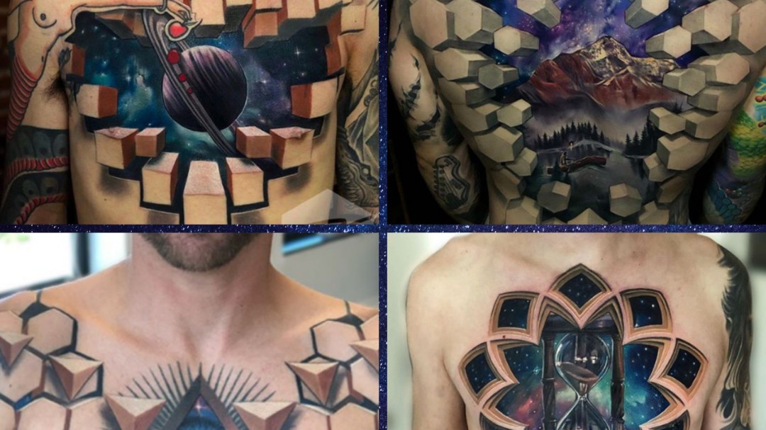 Jesse Rix, el artista del tatuaje que transforma la piel en escenas 3D