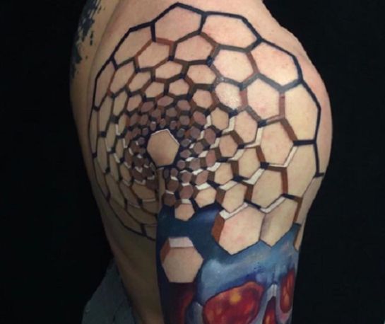 Jesse Rix, el artista del tatuaje que transforma la piel en escenas 3D Jesse Rix, el artista del tatuaje que transforma la piel en escenas 3D