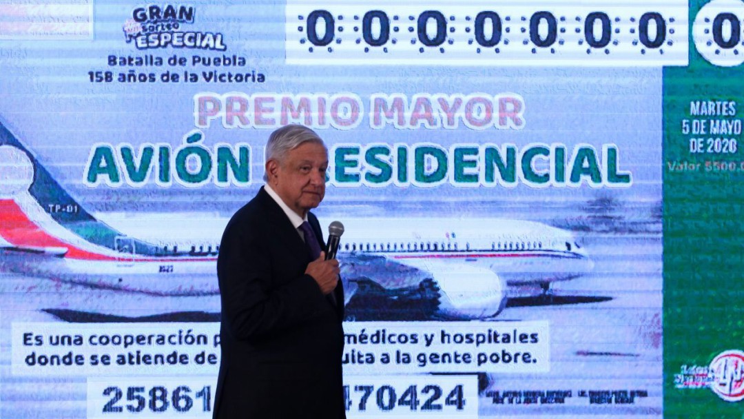 Empresarios invertirán mil 500 mdp en cachitos para rifa del avión