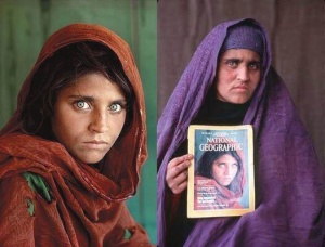 ras una intensa búsqueda, el fotógrafo y un equipo de National Geographic la encontraron 17 años más tarde ras una intensa búsqueda, el fotógrafo y un equipo de National Geographic la encontraron 17 años más tarde
