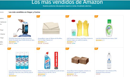 Estos son los productos más vendidos en Amazon: Hogar. Estos son los productos más vendidos en Amazon: Hogar.