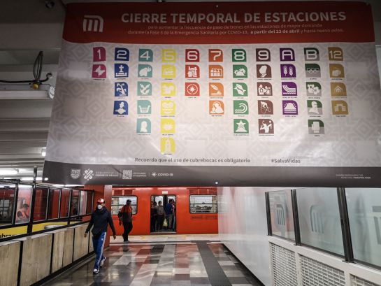 Varias estaciones del metro han sido catalogadas como zonas de alto contagio de Covid-19 Varias estaciones del metro han sido catalogadas como zonas de alto contagio de Covid-19