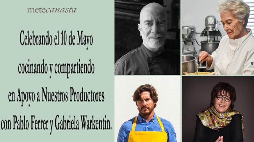 Este 10 de mayo "Metecanasta" cocinará a distancia pero con causa