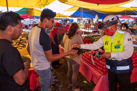 Se llevó a cabo proceso de sanitización en el mercado de Jamaica Se llevó a cabo proceso de sanitización en el mercado de Jamaica