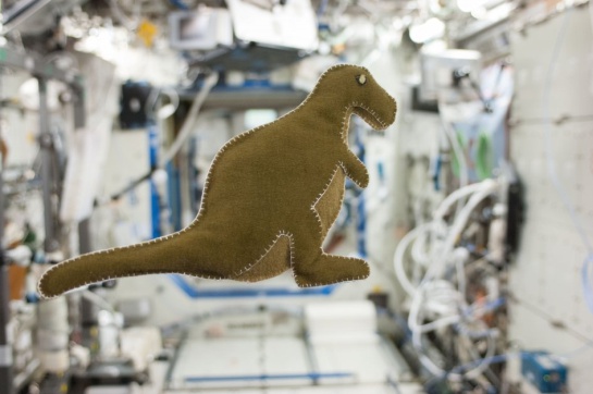 El dinosurio era del hijo de la astronauta Karen Nyberg El dinosurio era del hijo de la astronauta Karen Nyberg
