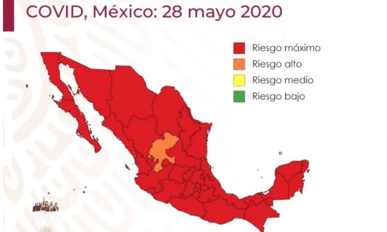 Semaforo de riesgo por coronavirus en México Semaforo de riesgo por coronavirus en México