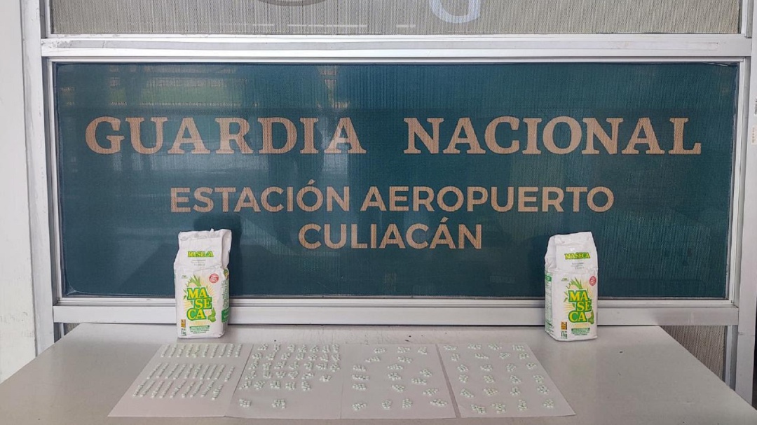 Guardia Nacional asegura droga sintética en aeropuerto de Sinaloa