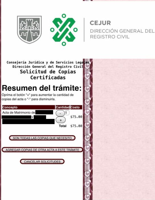 El trámite tiene un costo de 75 pesos El trámite tiene un costo de 75 pesos