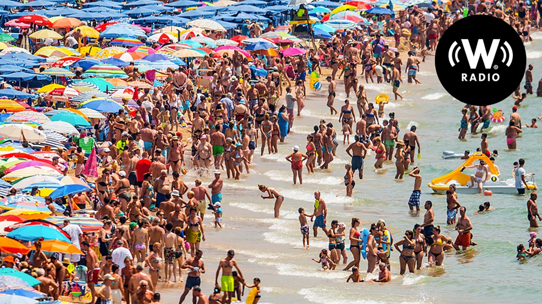 Encuentra las 4 frutas divirtiéndose en la playa