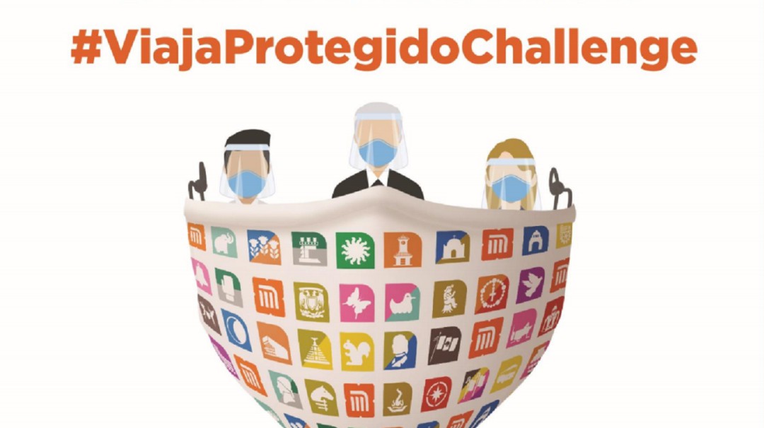 Metronautas; apúntate al reto #ViajaProtegidoChallenge con cubrebocas