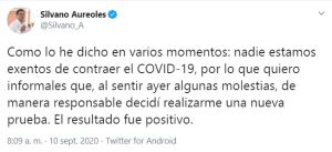 Silvano Aureoles dio positivo a covid 19 Silvano Aureoles dio positivo a covid 19
