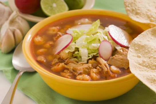 Pozole, uno de los platillos más típicos para las fiestas patrias Pozole, uno de los platillos más típicos para las fiestas patrias