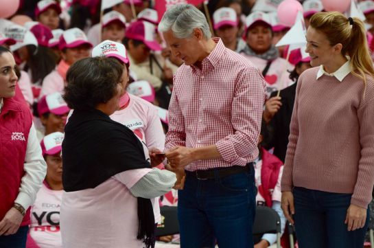 El programa Salario Rosa está activo desde febrero de 2018 con el gobernador Alfredo del Mazo El programa Salario Rosa está activo desde febrero de 2018 con el gobernador Alfredo del Mazo