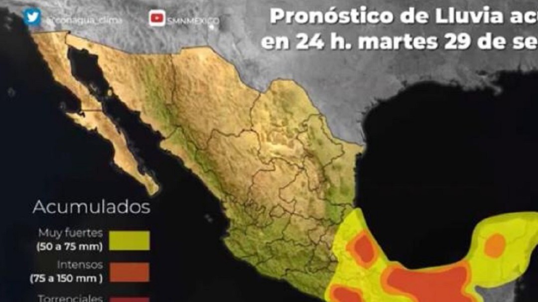 Alerta Conagua sobre efectos del frente frío número 4
