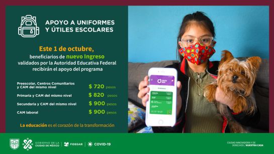 Beca CDMX: Mi beca para empezar; ya puedes cobrar el depósito para útiles y uniforme Beca CDMX: Mi beca para empezar; ya puedes cobrar el depósito para útiles y uniforme