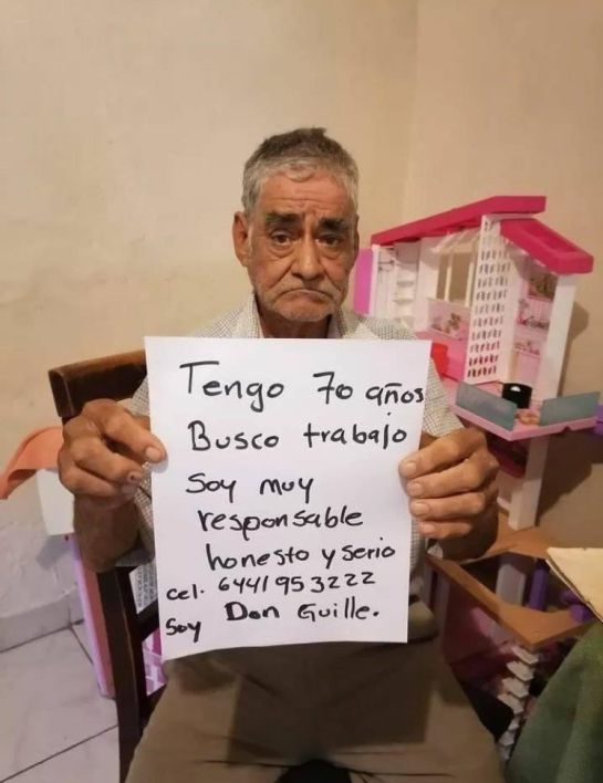 Don Guille se hace viral, solo busca trabajo Don Guille se hace viral, solo busca trabajo
