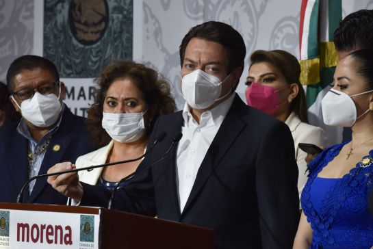 Mario Delgado, candidato a la presidencia de Movimiento Regeneración Nacional (Morena), dio positivo a COVID-19 Mario Delgado, candidato a la presidencia de Movimiento Regeneración Nacional (Morena), dio positivo a COVID-19