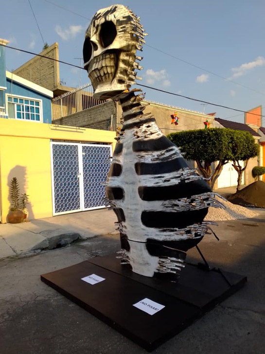 Esta calavera representa a aquellas personas que desafortunadamente perdieron la batalla contra el COVID-19 Esta calavera representa a aquellas personas que desafortunadamente perdieron la batalla contra el COVID-19
