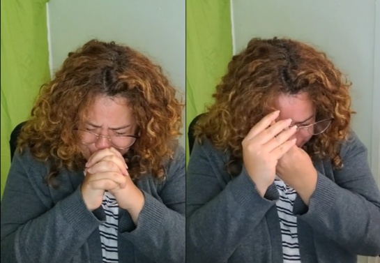 Frances "Mimi" Sánchez, no pudo contener el llanto al expresar que sus alumnos no tienen interés de aprender en sus clases virtuales Frances "Mimi" Sánchez, no pudo contener el llanto al expresar que sus alumnos no tienen interés de aprender en sus clases virtuales