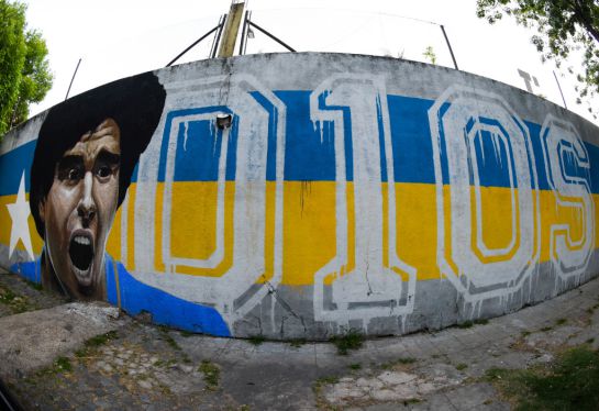 Maradona en las calles de Argentina Maradona en las calles de Argentina