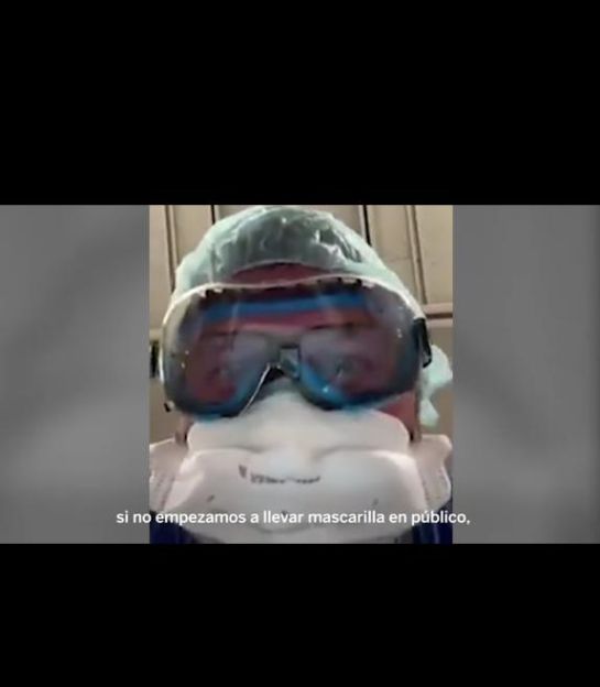 Así ve un paciente a su doctor antes de ser intubado Así ve un paciente a su doctor antes de ser intubado
