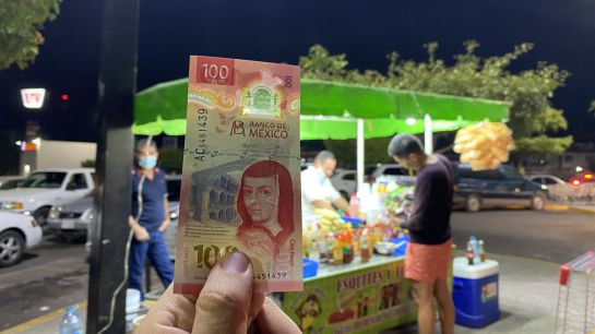 Imagen de 100 pesos en redes sociales Imagen de 100 pesos en redes sociales