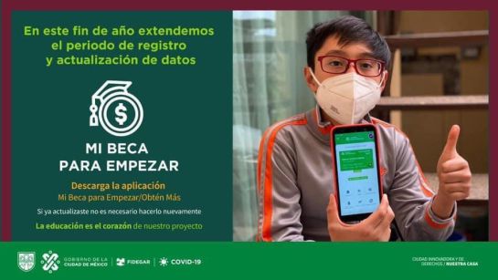 Aún puedes registrarte o actualizar información al programa Mi Beca Para Empezar Aún puedes registrarte o actualizar información al programa Mi Beca Para Empezar