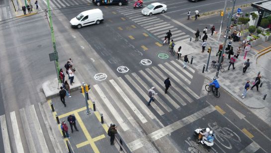 El titular de movilidad, Andrés Lajous presentó el Plan de Protección para ciclistas El titular de movilidad, Andrés Lajous presentó el Plan de Protección para ciclistas