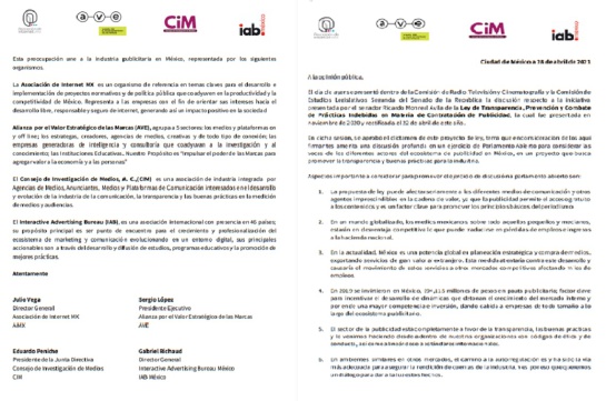 Advierte industria publicitaria pérdida de empleos e inversión Advierte industria publicitaria pérdida de empleos e inversión