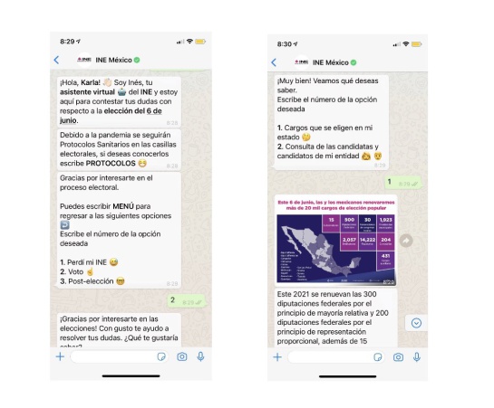 En una conversación en WhatsApp podrás preguntarle a Inés tus dudas sobre las elecciones del próximo 6 de junio En una conversación en WhatsApp podrás preguntarle a Inés tus dudas sobre las elecciones del próximo 6 de junio
