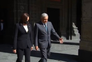 AMLO se reúne con Kamala Harris en Palacio Nacional AMLO se reúne con Kamala Harris en Palacio Nacional