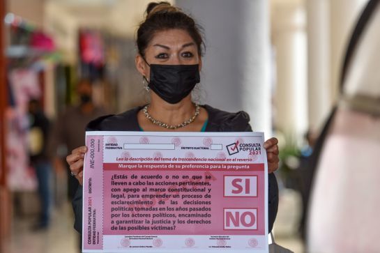 La boleta que se le entregará a todos los interesados durante la Consulta Popular 2021 tendrá tan solo una pregunta. La boleta que se le entregará a todos los interesados durante la Consulta Popular 2021 tendrá tan solo una pregunta.