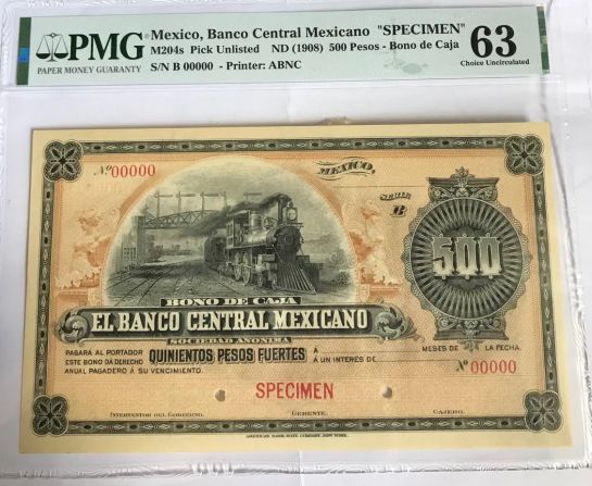 Billete de 500 pesos con ferrocarril de Porfiriato se vende en casi 45 mil pesos. Billete de 500 pesos con ferrocarril de Porfiriato se vende en casi 45 mil pesos.