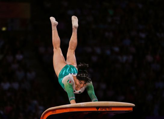 Alexa se convirtió en la segunda gimnasta mexicana que consiguió una final en salto de caballo Alexa se convirtió en la segunda gimnasta mexicana que consiguió una final en salto de caballo