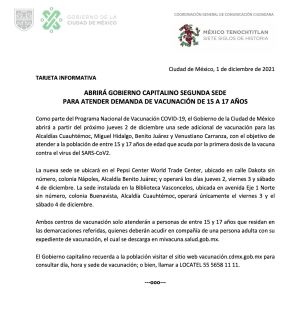 Ante los tumultos, CDMX abre nueva sede de vacunación Ante los tumultos, CDMX abre nueva sede de vacunación