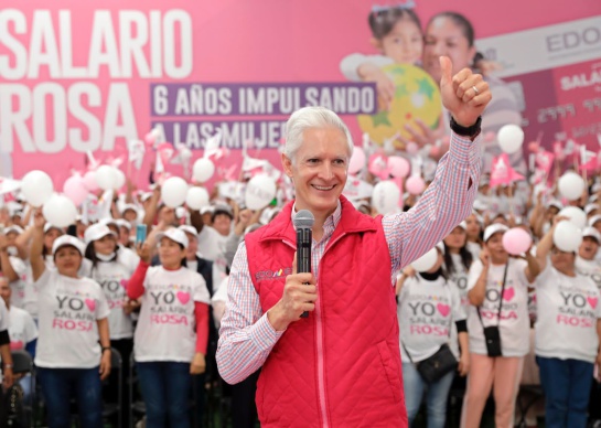 SALARIO ROSA: MAYOR LOGRO DEL GOBIERNO DEL EDOMEX POR APOYO A MUJERES SALARIO ROSA: MAYOR LOGRO DEL GOBIERNO DEL EDOMEX POR APOYO A MUJERES