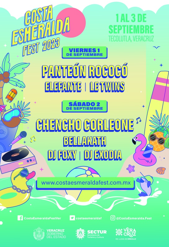 El Costa Esmeralda Fest en Tecolutla está de vuelta El Costa Esmeralda Fest en Tecolutla está de vuelta