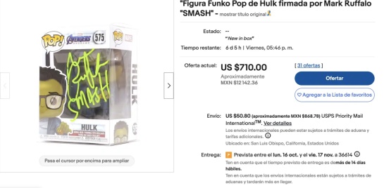 Captura de pantalla como referencia de oferta en plataforma eBay Captura de pantalla como referencia de oferta en plataforma eBay