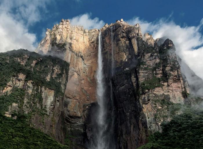 La cascada del ángel en Venezuela