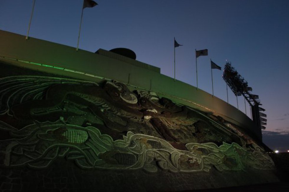 Así lució el Estadio Olímpico Universitario en la Ciudad de México Así lució el Estadio Olímpico Universitario en la Ciudad de México
