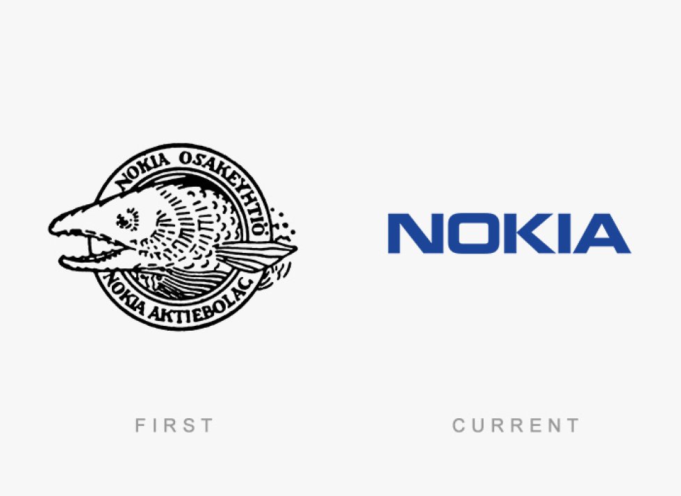 Mira los logos de las marcas más famosas antes y ahora