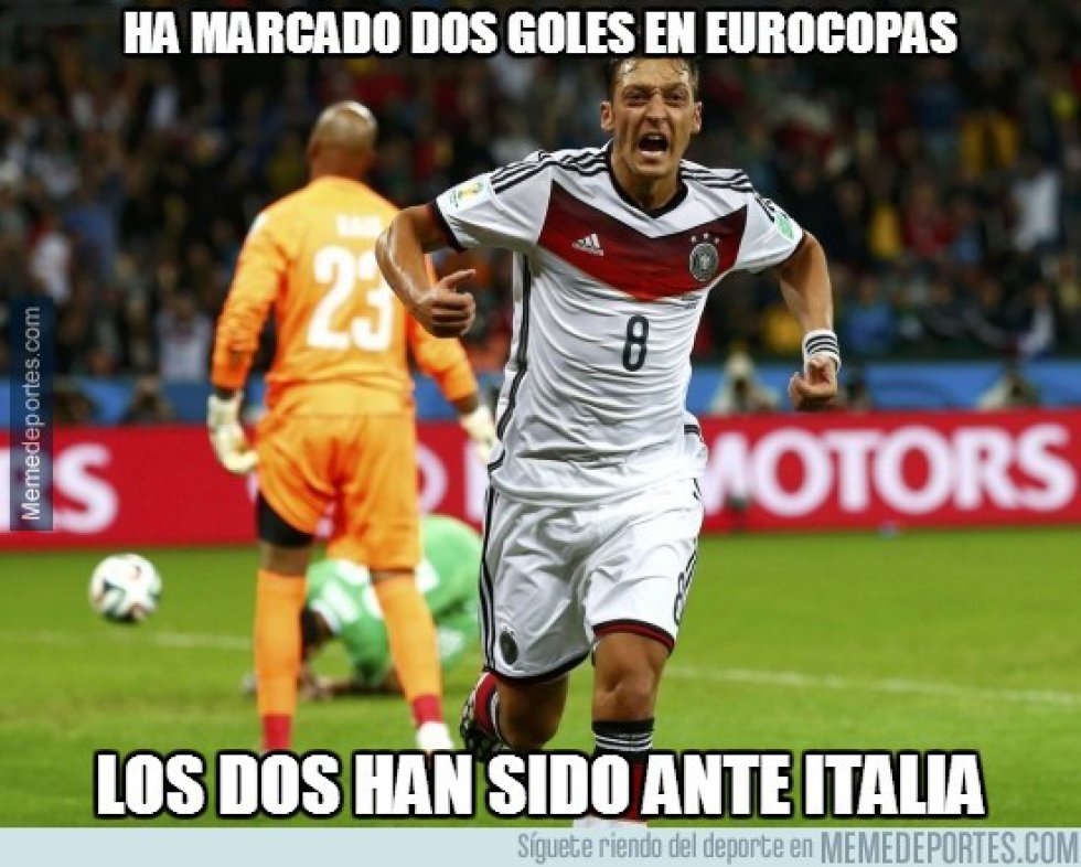 Los mejores memes del partido entre Alemania e Italia