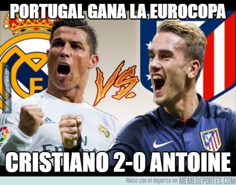 Los memes de la Gran Final de la Eurocopa entre Portugal y Francia