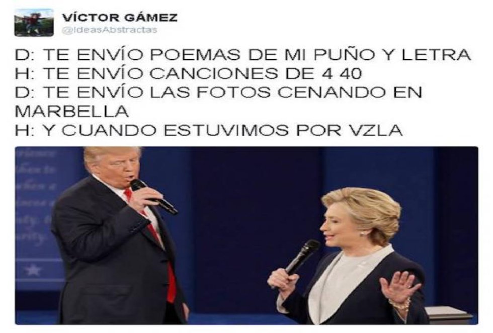 Memes del debate Hillary vs Trump
