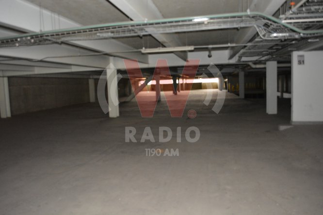Parte del estacionamiento subterráneo de la Villa
