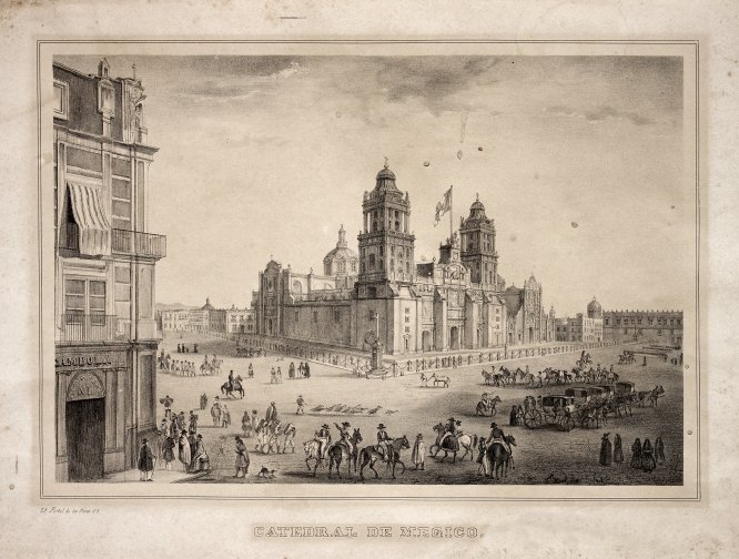 Catedral de México, fecha no registradaLitografía Catedral de México, fecha no registradaLitografía