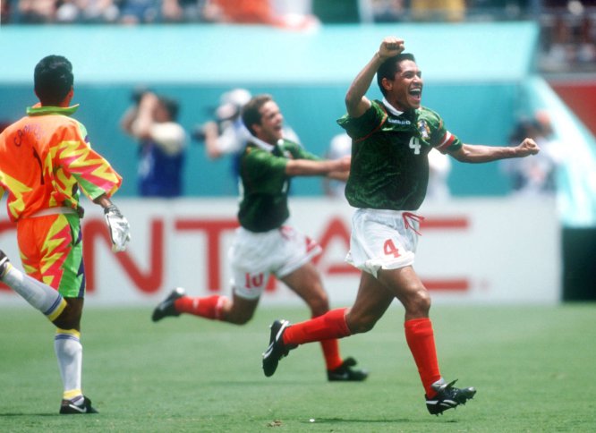 México derrotó a Irlanda 2-1 en la primera ronda del Mundial de 1994 celebrado en Estados Unidos